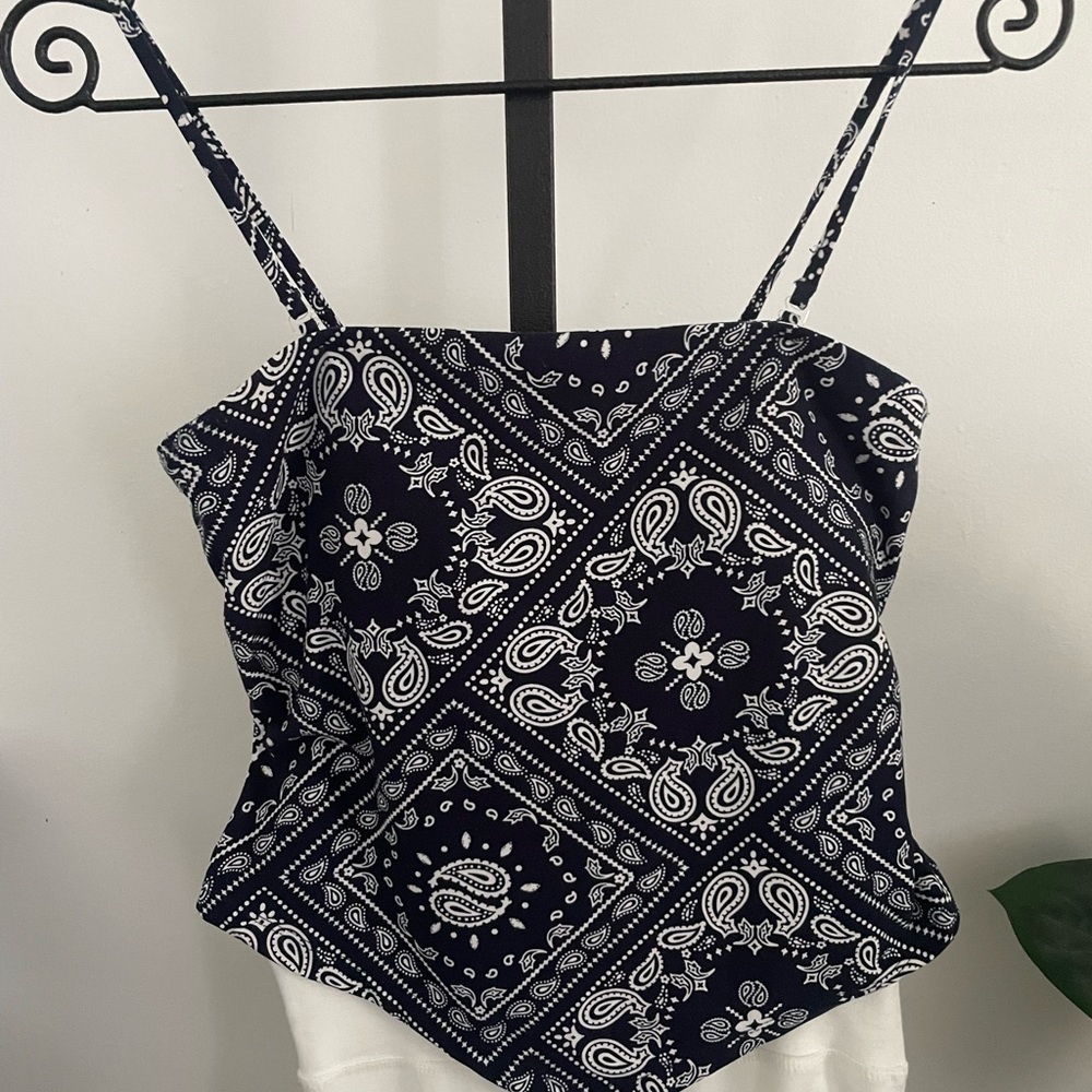 Bandana camisole, size medium, so cute and soft with adjustable straps!